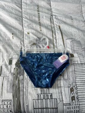 Speedo Navy Paisley Swim Bottoms